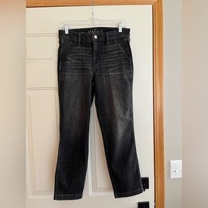 White House Black Market black straight crop Jean. Size 10